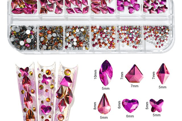 Cristale decor unghii marimi si forme diferite KK-01