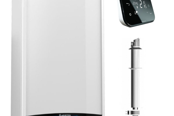 Centrala termica Ariston Genus One Plus WIFI 24 kW cu termostat Salus IT500, 5 ani garantie