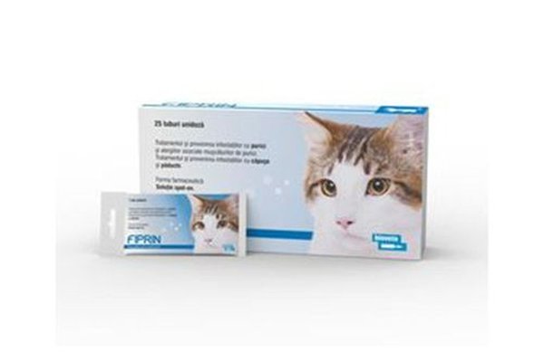 Solutie antiparazitara, Fiprin Spot Cat, 3 x 0,5 ml