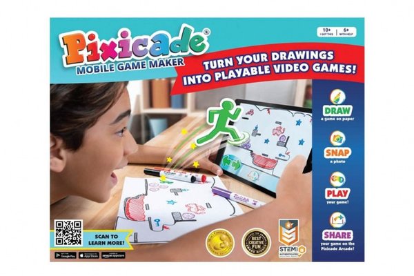 Pixicade - Kit creativ pentru transformarea desenelor copiilor in jocuri video pentru telefon sau tableta
