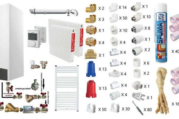 Pachet complet pentru apartament cu o camera - Centrala termica Ariston CLAS ONE+ WI-FI 24 kW