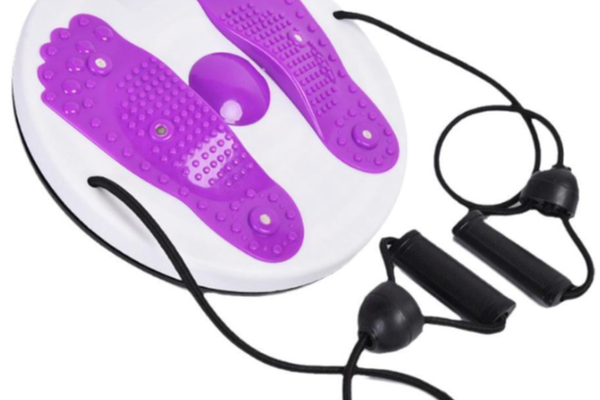 Disc rotativ de fitness cu corzi elastice