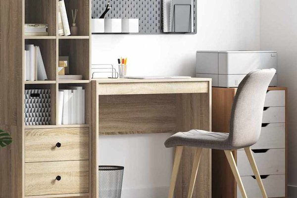Birou modern din stejar Sonoma, dimensiuni 80 x 40 x 76 cm