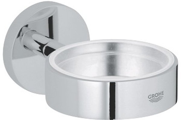 Suport pahar sau savoniera Grohe Essentials, prindere perete, crom-40369001