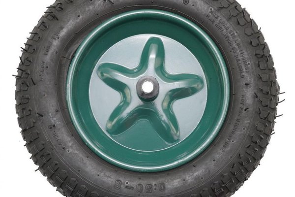 Roata roaba - Universala - ax subtire 14mm - mixt -dimensiuni 3.50-8 4PR"