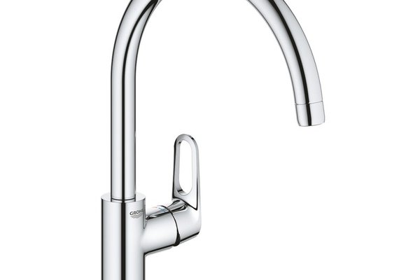 Baterie spalator bucatarie Grohe Bauflow,cartus ceramic, pipa pivotanta,crom-31538001