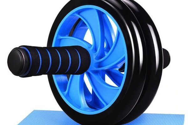 Roata abdomen MICA Fitness Double Wheel manere drepte