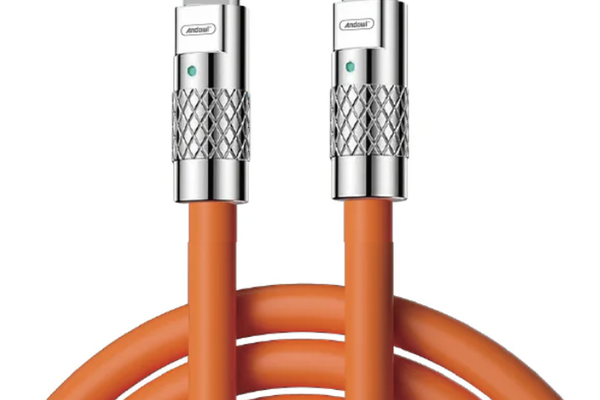 Cablu de incarcare Q SJ980 Type-C la Lightning 60W portocaliu