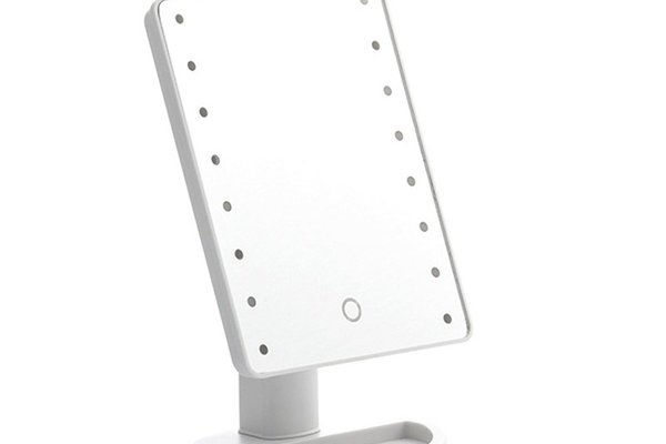 Oglinda pentru machiaj  LED, buton tactil