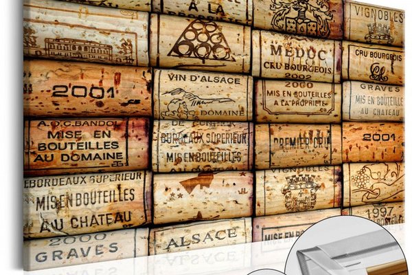 Tablou din plută - Vineyard of Memories [Cork Map] 60x40 cm