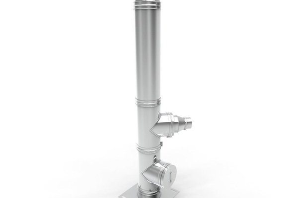 Cos de fum din inox Fornello cu dublu perete, 10 metri, 200 mm, pentru centrale pe lemn, carbune si peleti