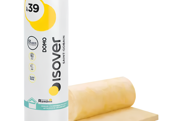 Vata minerala de sticla cu aluminiu Isover Domo ALU  100 mm  9 mp