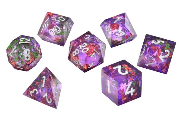 Set 7 zaruri CritStones Liquid Core - Visul Herbalistului