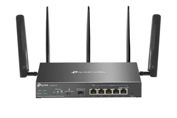 Router VPN TP-LINK Omada 4G+ Cat6 AX3000 Gigabit cu Porturi Multiple