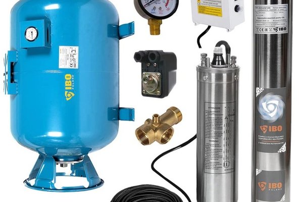IBO Dambat Kit Hidrofor 100L cu Pompa Submersibila 4SDM4/14, 1.1kW, Debit 100l/min