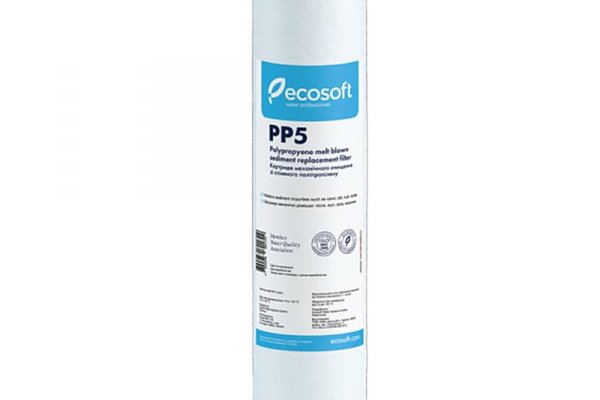 Cartus filtrant polipropilena 10 Ecosoft pentru eliminarea sedimentelor