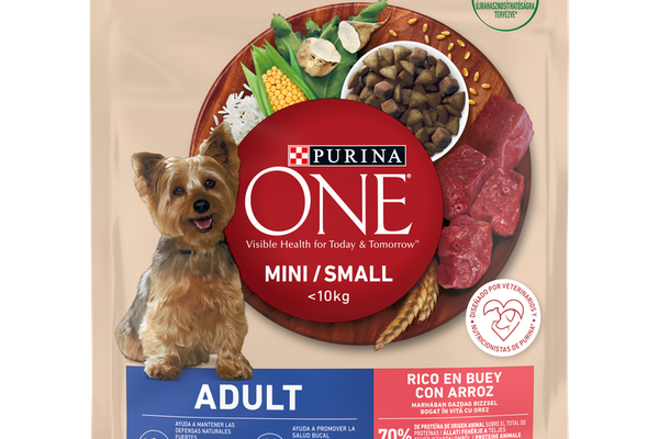 PURINA ONE MINI ADULT, Vita si Orez, hrana uscata pentru caini, 800 g