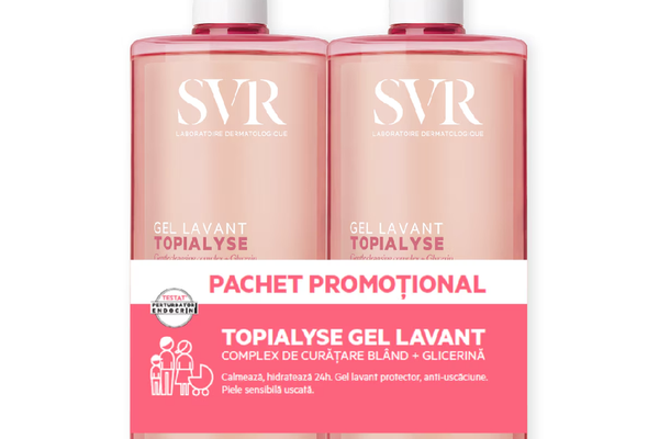 Pachet Gel pentru corp si fata Lavant Topialyse, 2*1L, Svr