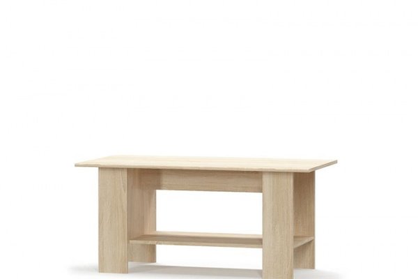 Masuta de cafea TIPS, cu raft, stejar sonoma, 120x59x55,5 cm