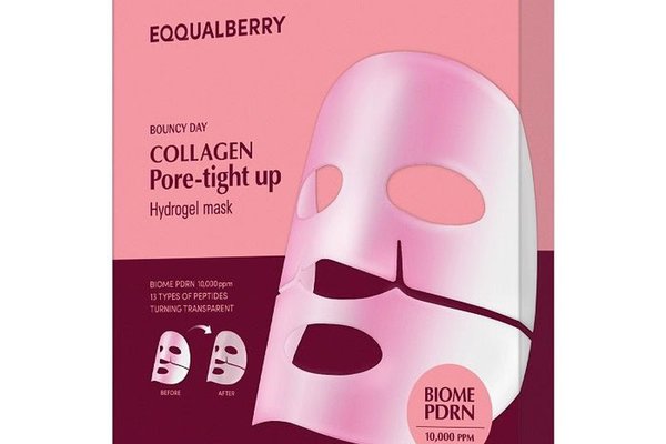 Eqqualberry set de 4 masti hidrogel pentru fermitatea tenului