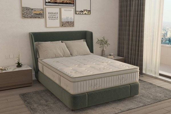 Saltea Bambus Super Confort Pocket Multilayer 90 x 200 x 25 cm cu Husa Matlasata