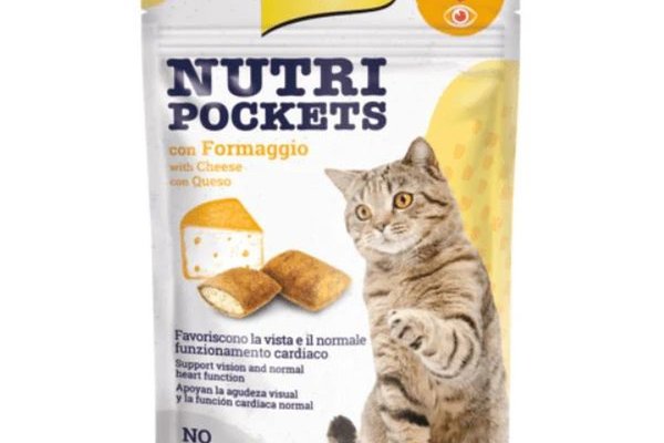 Recompense pisici, Gimpet Nutri Pockets cu Branza si Taurina, 60 g