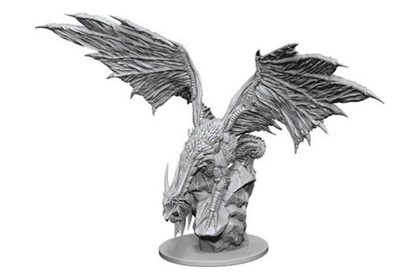 Miniatura Pathfinder Battles Deep Cuts - Dragon Argintiu Negru