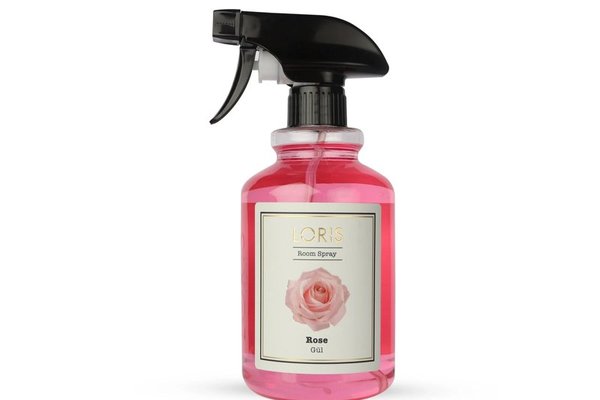 Spray odorizant de camera, Trandafir, Loris, 500 ml