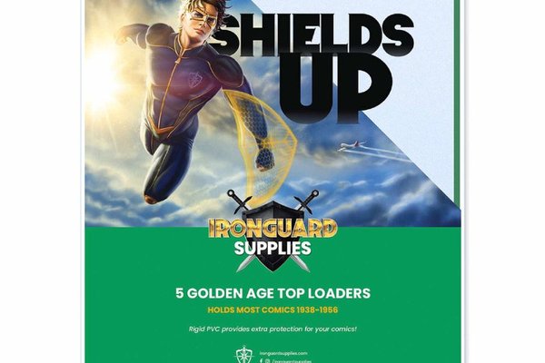 Ironguard Top Loader Golden Comic Green 5-Pack