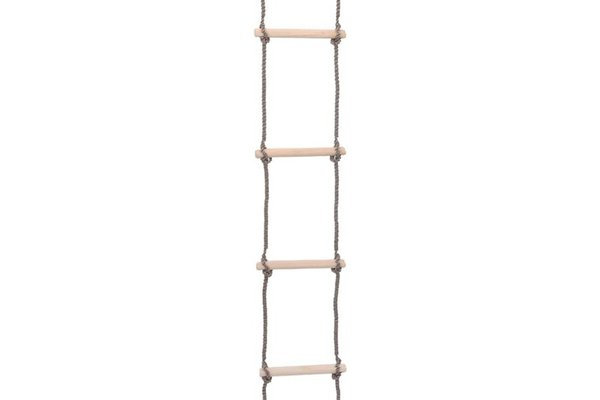 Scara de catarat din lemn masiv de pin, 5 trepte, 210 cm
