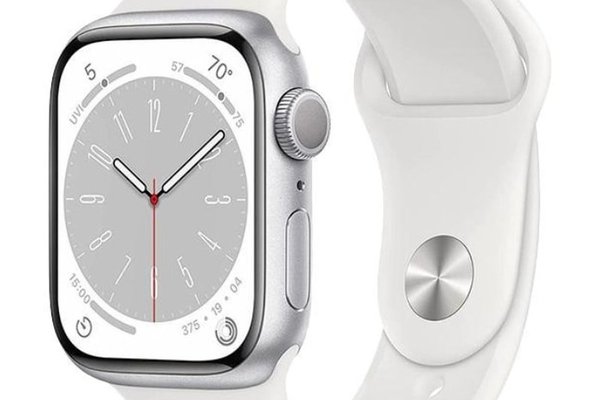 Apple Watch Series 8 2022, GPS, Aluminium 45mm N/A Silver Foarte bun