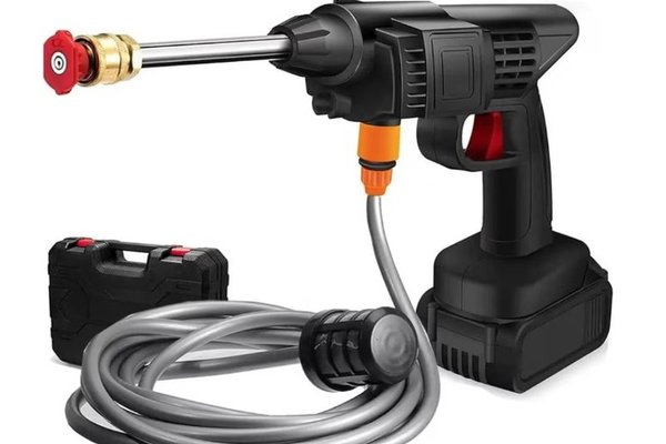 Aparat de Spalat cu Presiune + Acumulator Reincarcabil 3 in 1 Negru
