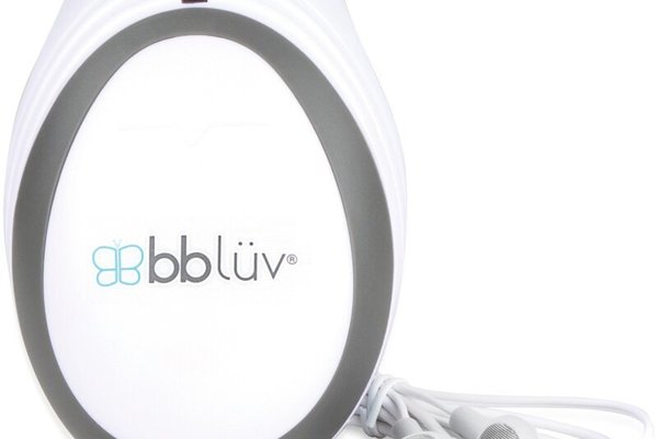 Doppler fetal, BBluv, Echo, Wireless, Pentru monitorizarea functiilor vitale ale bebelusului, Include casti si cablu inregistrare, White