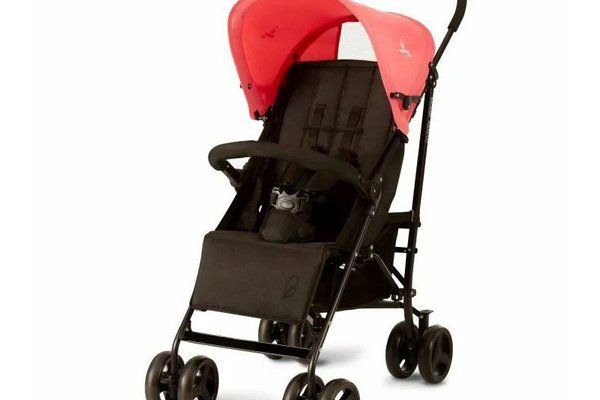 Carucior sport pliabil Asalvo Mombi 2, cadru din otel, greutate 6 kg, spatar reglabil, cos depozitare, roti detasabile, pentru bebelusi 0 luni+, Pink