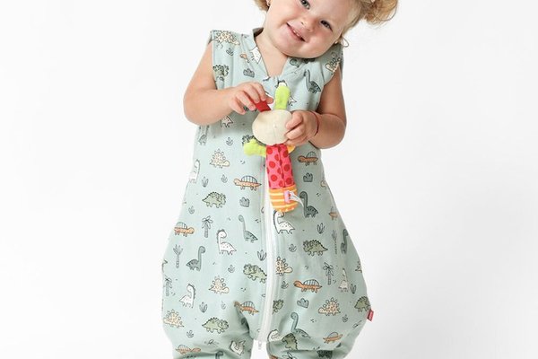 Sac de dormit cu picioruse 3 tog Dino Adventure 80 cm