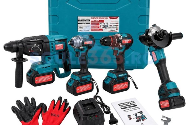 Trusa de Scule cu Acumulator CAMPION PROFESSIONAL CMP1829 - 4 Unelte si 3 Acumulatori 48V