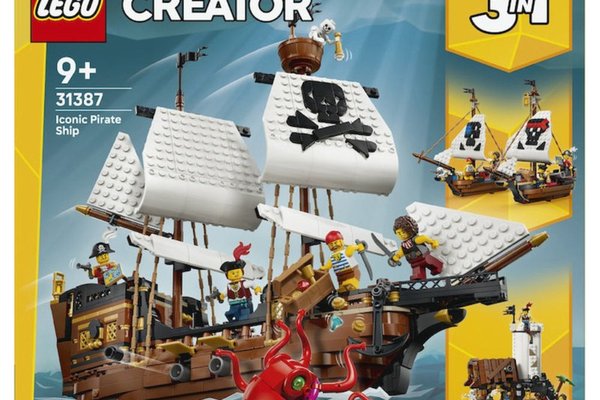Lego Creator 3 in 1 - Corabie de pirati emblematica (31387)