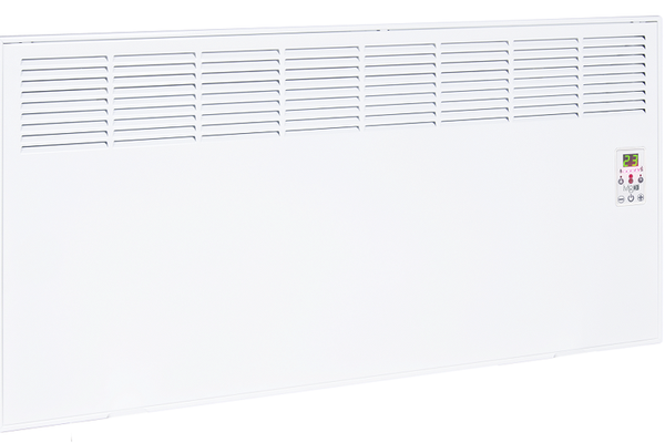 Convector de perete sau pardoseala iVigo DIGITAL EPK 2500 W White, control electronic, Termostat de siguranta, termostat reglabil, IP 24, pentru 28 mp, ERP 2018