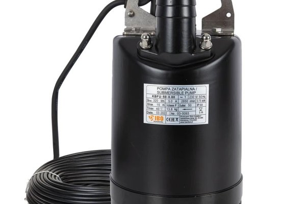 Pompa Pentru Drenare Apa Nisipoasa, 50-KBFU-0.55, 550W, 220l/min, H Refulare 13m, 230V, IBO Dambat