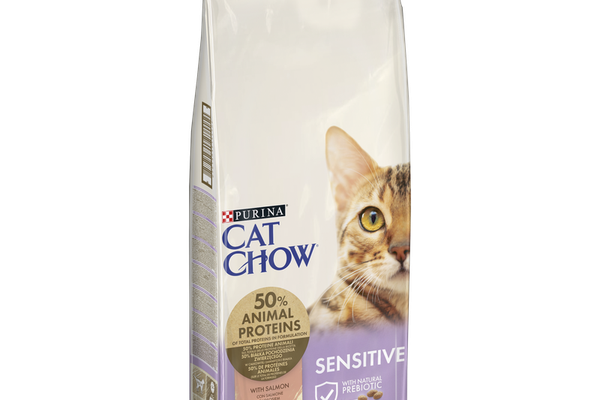 PURINA CAT CHOW Sensitive, Somon, 15 kg