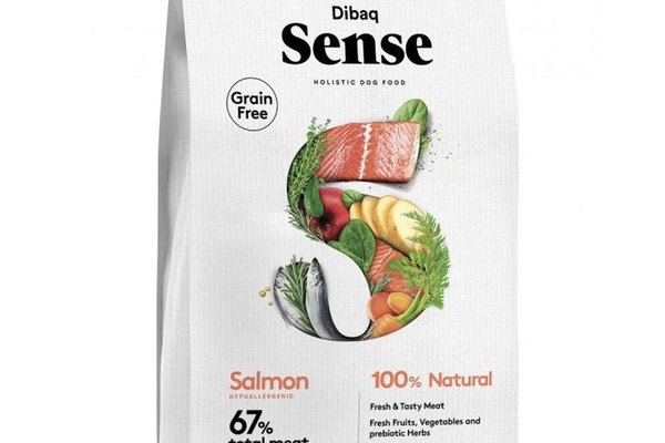 Dibaq Grain Free Sense Salmon, Adult, 12 kg