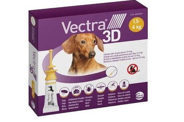 VECTRA 3D 1,5-4 kg/ 3 pipete
