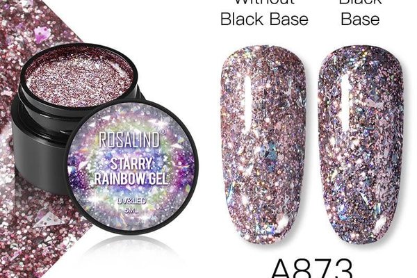 Starry rainbow color gel a873