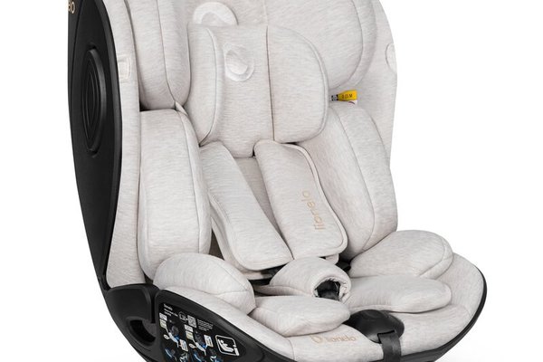 Scaun auto Lionelo Moxie Next i-Size, 40-105 cm, cu tetiera reglabila si inclinare spatar, Bej