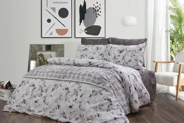 Lenjerie de pat bumbac satinat 2 persoane,homs,serie D 270,00035