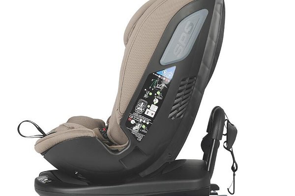 Scaun auto rotativ iSize Coccolle Velsa Taupe Brown cu isofix, top-tether, protectie la impact lateral, reglabil