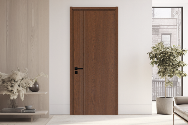 Usa Interioara KM 507 din MDF Reversibila cu Toc Inclus, Stejar Inchis, 60 x 200 cm