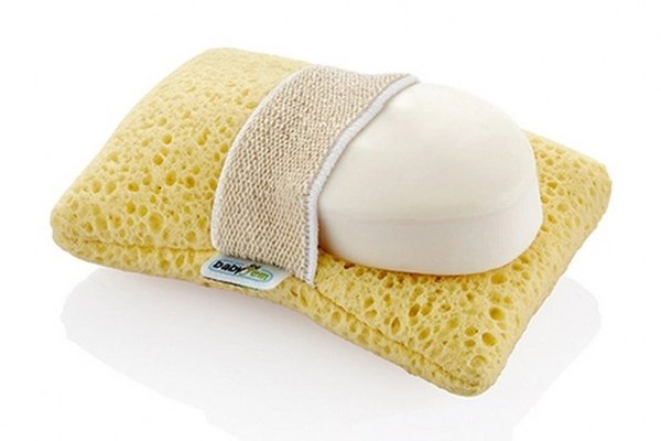 Burete BabyJem tip manusa cu buzunar interior pentru sapun Glove baby