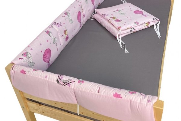 Set aparatori laterale Maxi pentru pat Montessori 160x80 cm Balerine