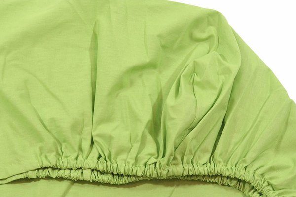 Cearceaf verde KidsDecor cu elastic din bumbac 70 x 160 cm